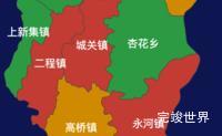 echarts黄冈市红安县geoJson地图3d地图效果