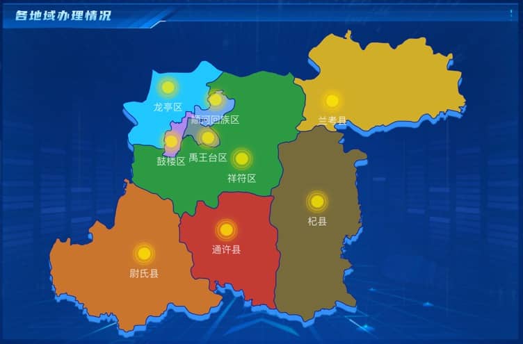各地域办理情况