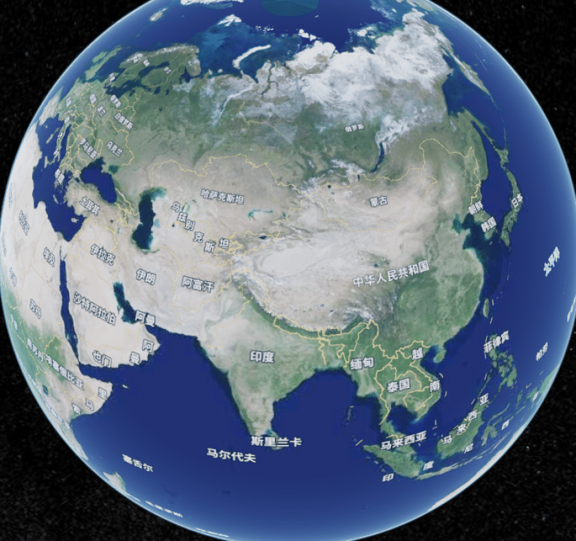 cesium中加载天地形图