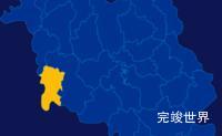 echarts毕节市赫章县geoJson地图区域闪烁演示实例