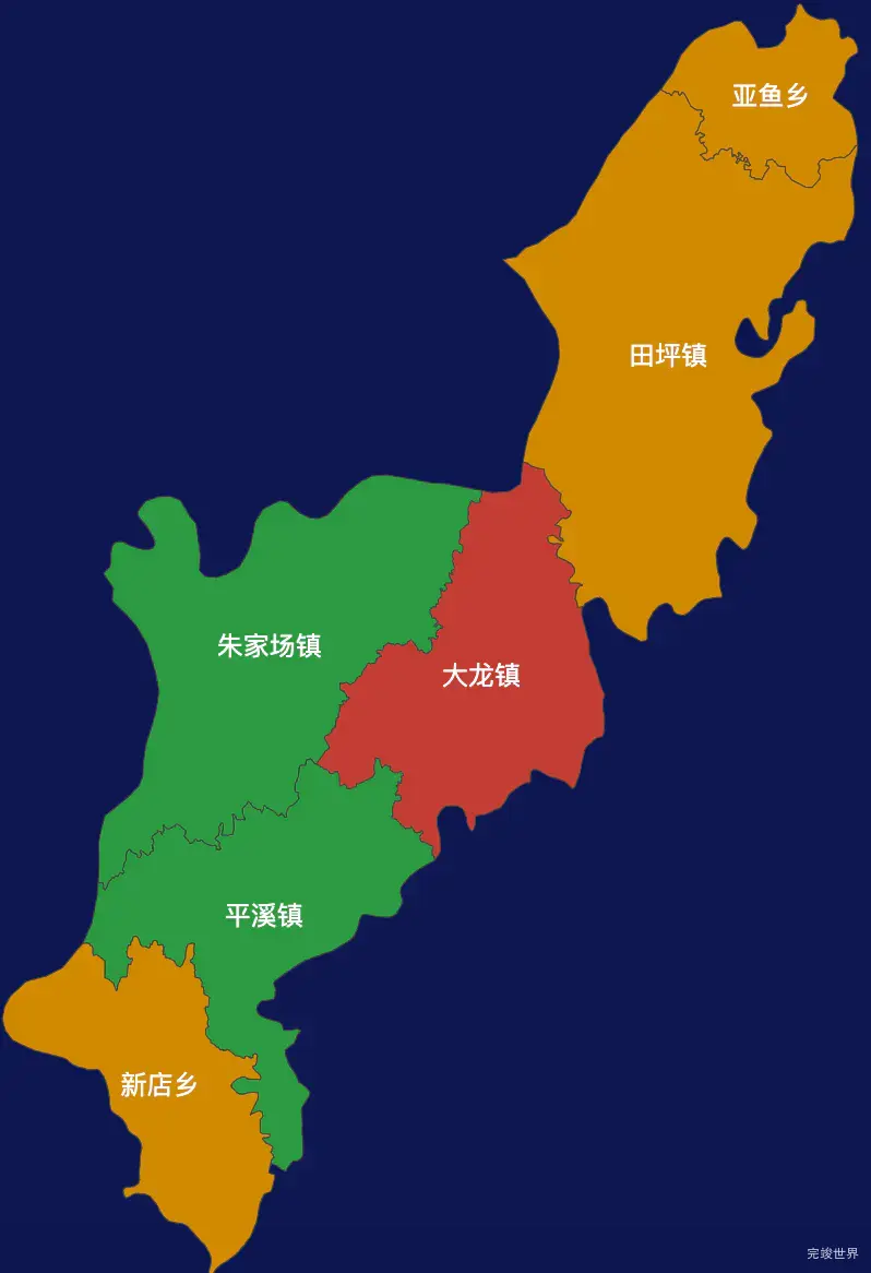 echarts铜仁市玉屏侗族自治县geoJson地图定义颜色