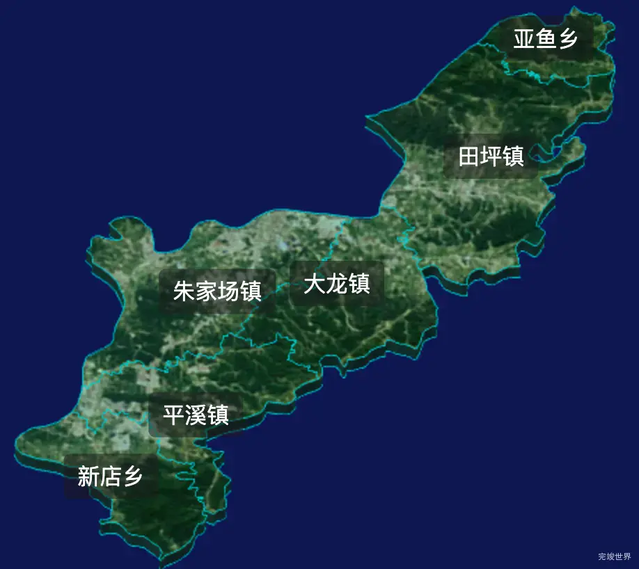 threejs铜仁市玉屏侗族自治县geoJson地图3d地图自定义贴图加CSS2D标签