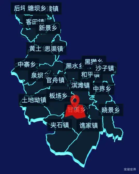 echarts铜仁市沿河土家族自治县geoJson地图3d地图自定义图标