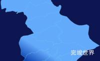 echarts黔西南布依族苗族自治州晴隆县geoJson地图全局颜色渐变实例