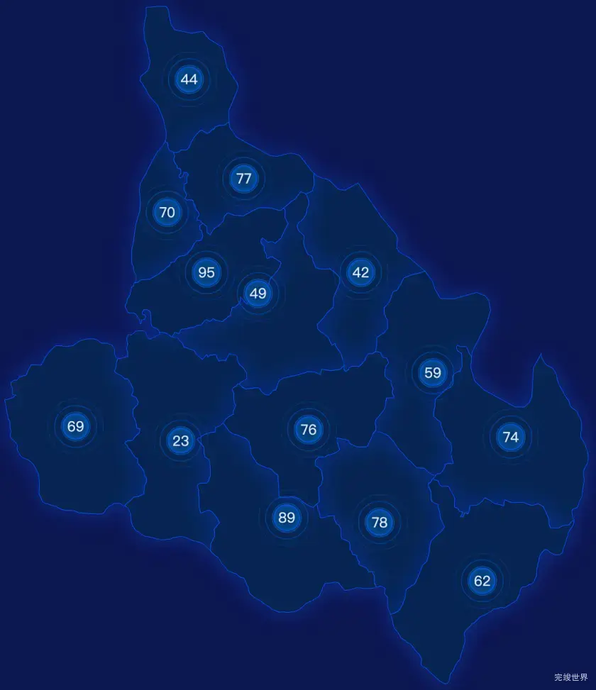 echarts黔西南布依族苗族自治州册亨县geoJson地图圆形波纹状气泡图