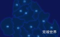 echarts黔西南布依族苗族自治州册亨县geoJson地图圆形波纹状气泡图实例