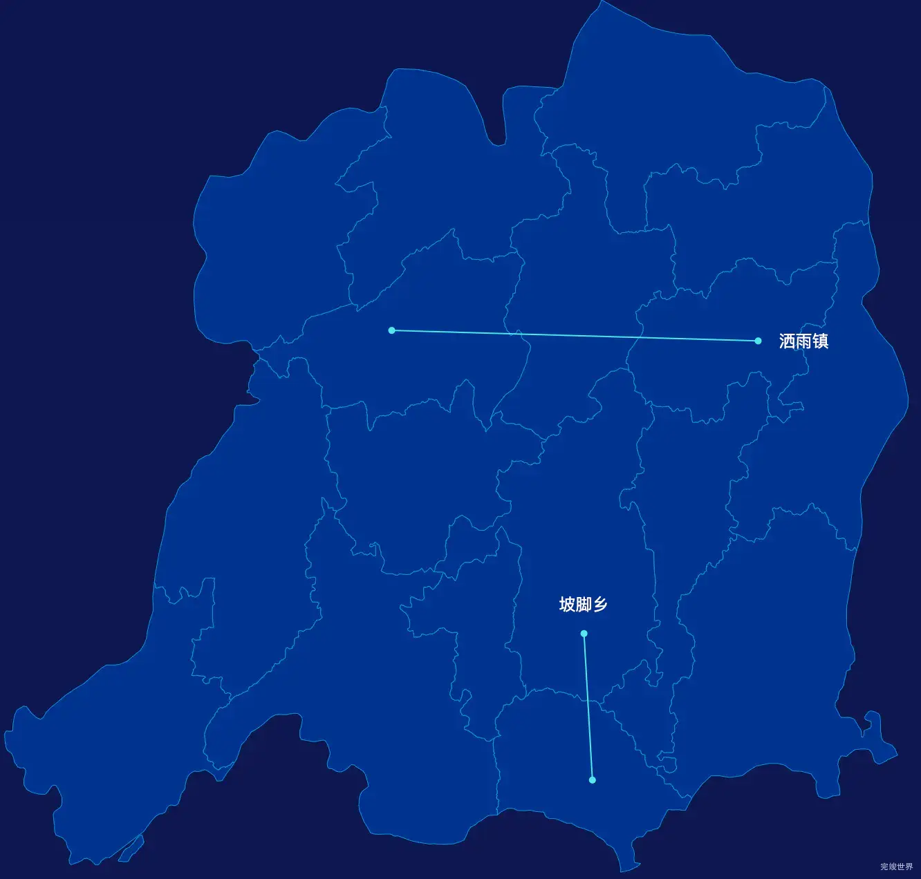 echarts黔西南布依族苗族自治州安龙县geoJson地图自定义引导线