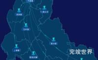 echarts黔东南苗族侗族自治州黄平县geoJson地图自定义label样式代码演示