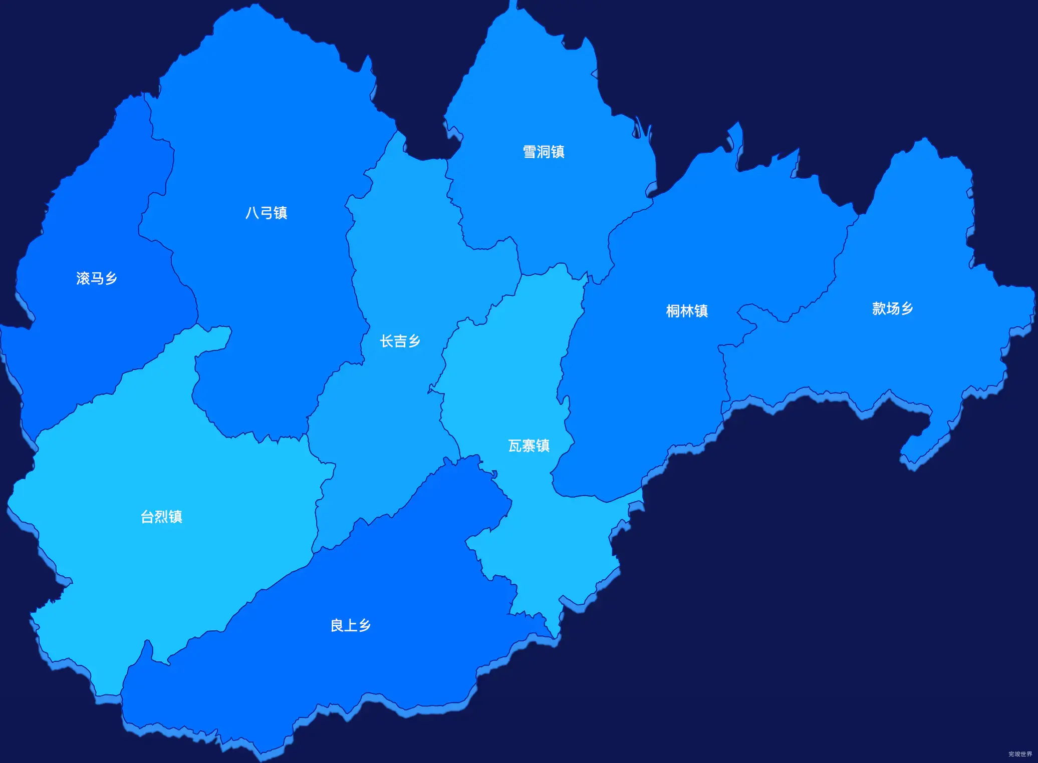 echarts黔东南苗族侗族自治州三穗县geoJson地图 visualMap控制地图颜色