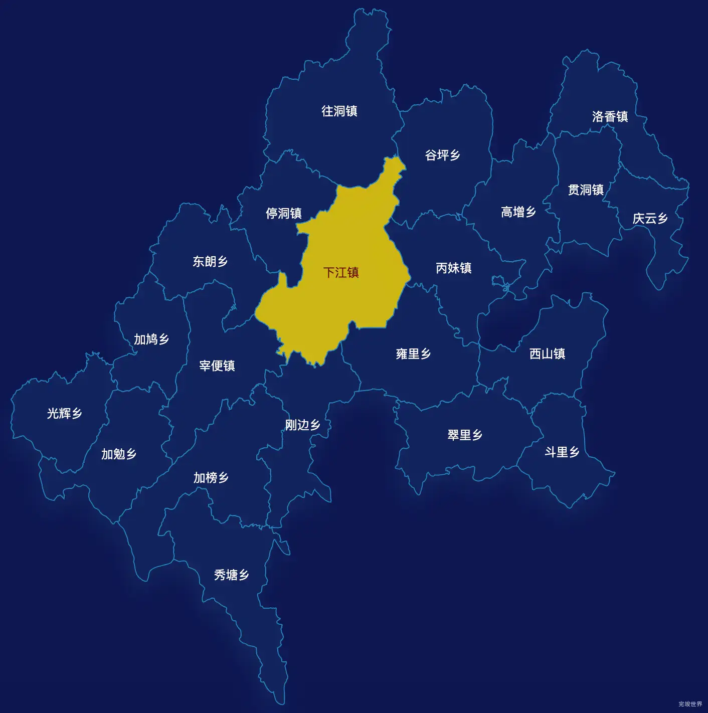 echarts黔东南苗族侗族自治州从江县geoJson地图地图下钻展示