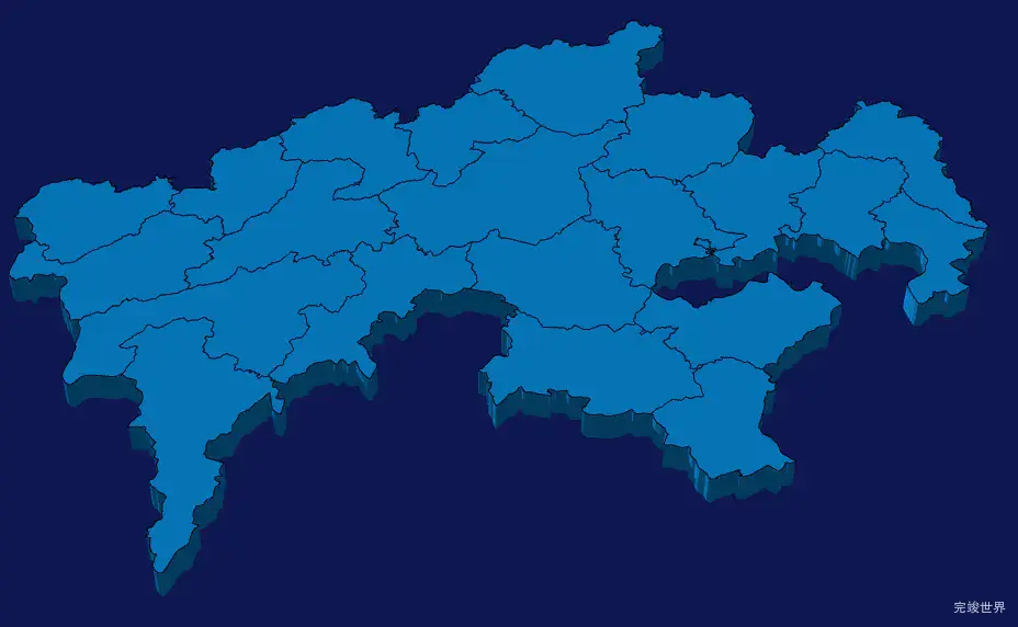 echarts黔东南苗族侗族自治州从江县geoJson地图3d地图实例旋转动画