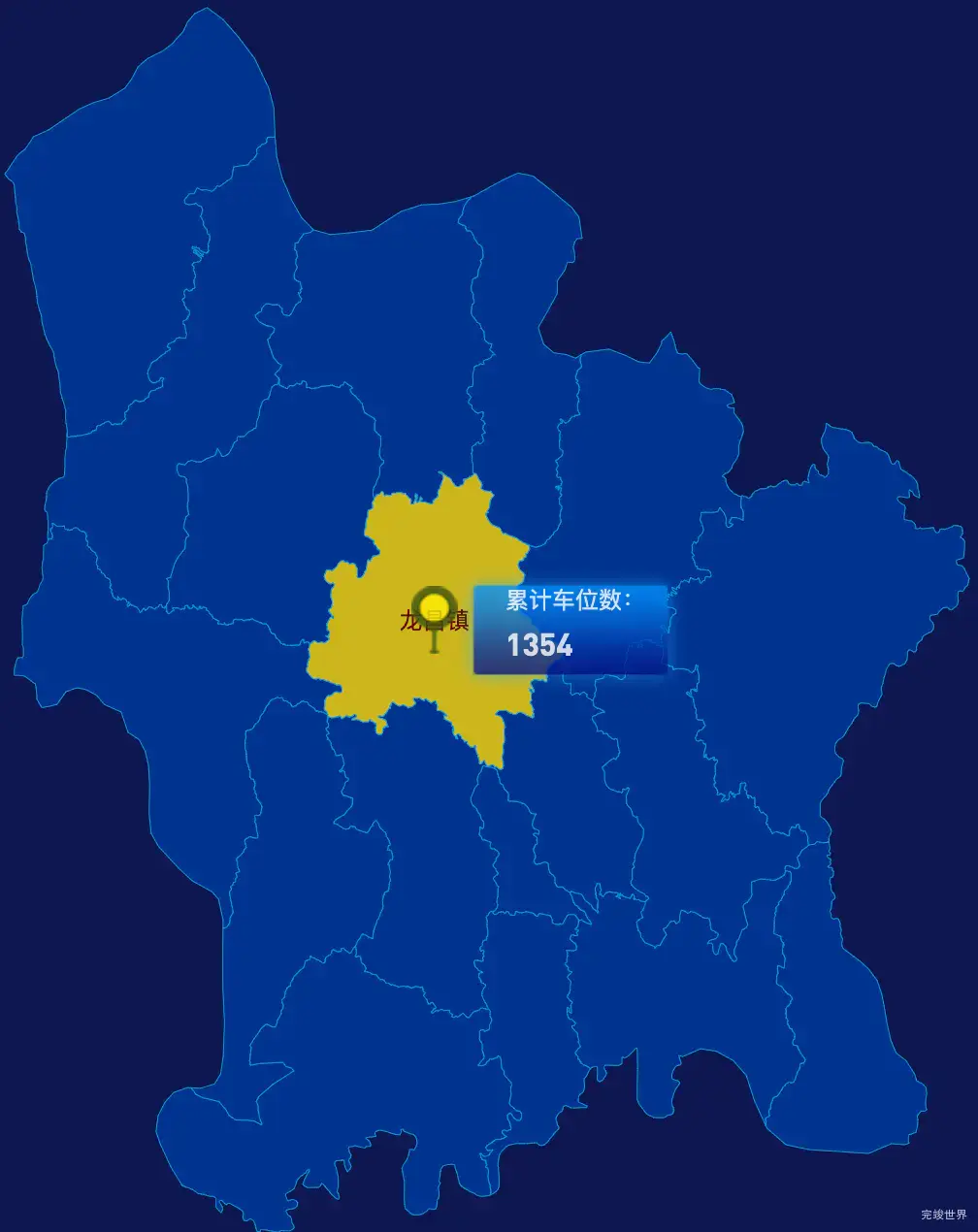 echarts黔南布依族苗族自治州福泉市geoJson地图点击地图插小旗