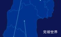 echarts黔南布依族苗族自治州独山县geoJson地图自定义引导线演示实例