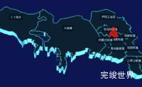 echarts合肥市庐阳区geoJson地图3d地图自定义图标效果