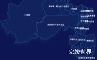 echarts合肥市蜀山区geoJson地图地图下钻展示效果