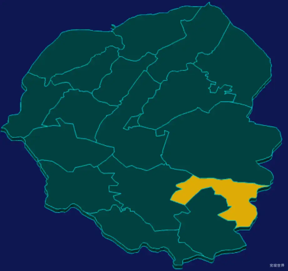 threejs合肥市庐江县geoJson地图3d地图指定区域闪烁