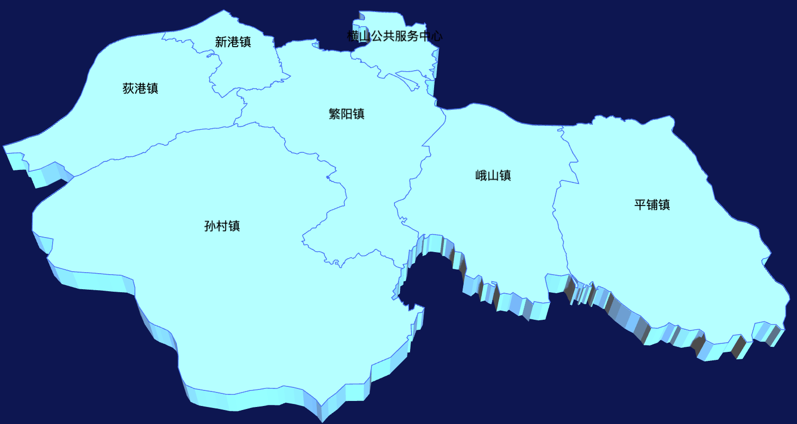 echarts芜湖市繁昌区geoJson地图3d地图实例代码 - 完竣世界