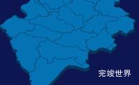 echarts蚌埠市怀远县geoJson地图3d地图实例旋转动画实例