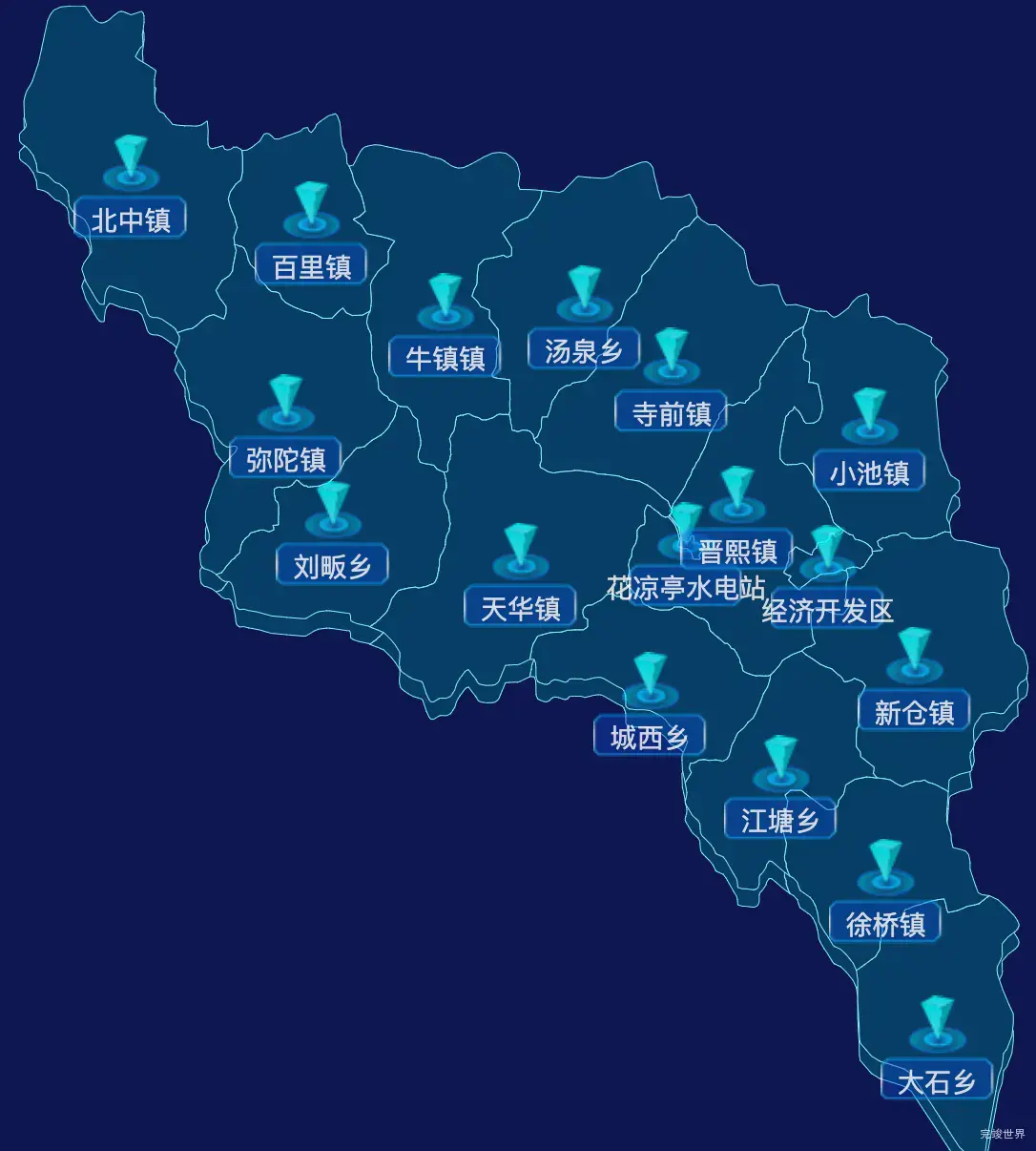 echarts安庆市太湖县geoJson地图点击跳转到指定页面