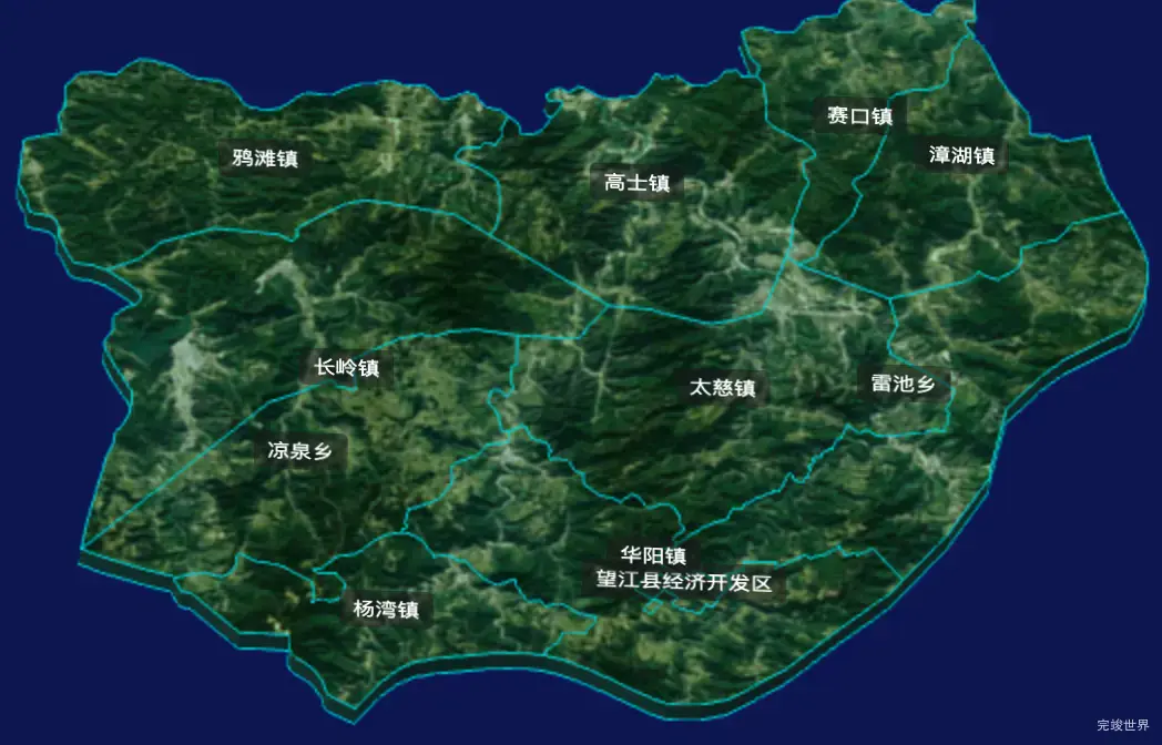 threejs安庆市望江县geoJson地图3d地图CSS3D标签