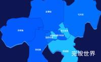 echarts黄山市屯溪区geoJson地图 visualMap控制地图颜色效果