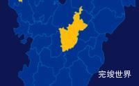 echarts黄山市歙县geoJson地图区域闪烁实例代码