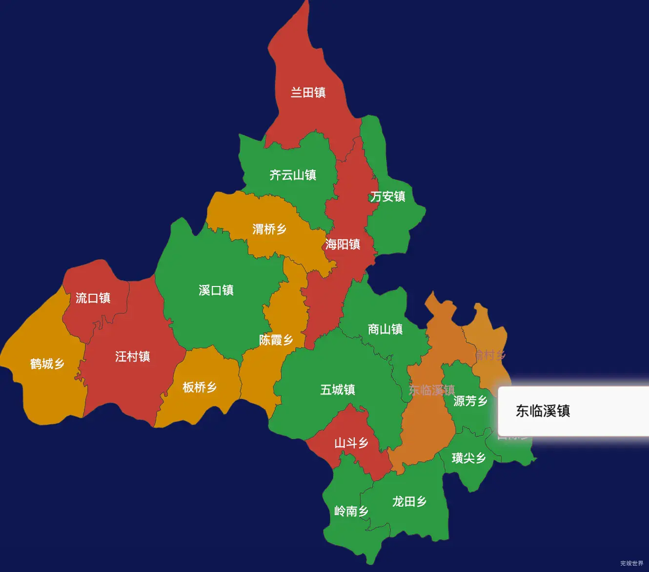 echarts黄山市休宁县geoJson地图tooltip自定义html