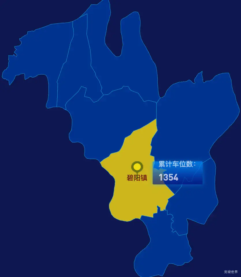 echarts黄山市黟县geoJson地图点击地图插小旗