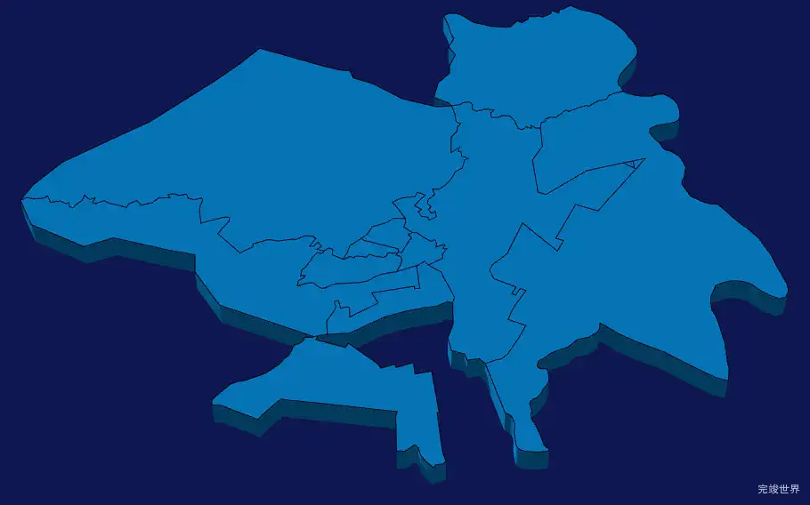 echarts滁州市琅琊区geoJson地图3d地图实例旋转动画