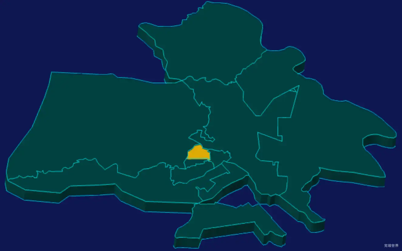 threejs滁州市琅琊区geoJson地图3d地图指定区域闪烁