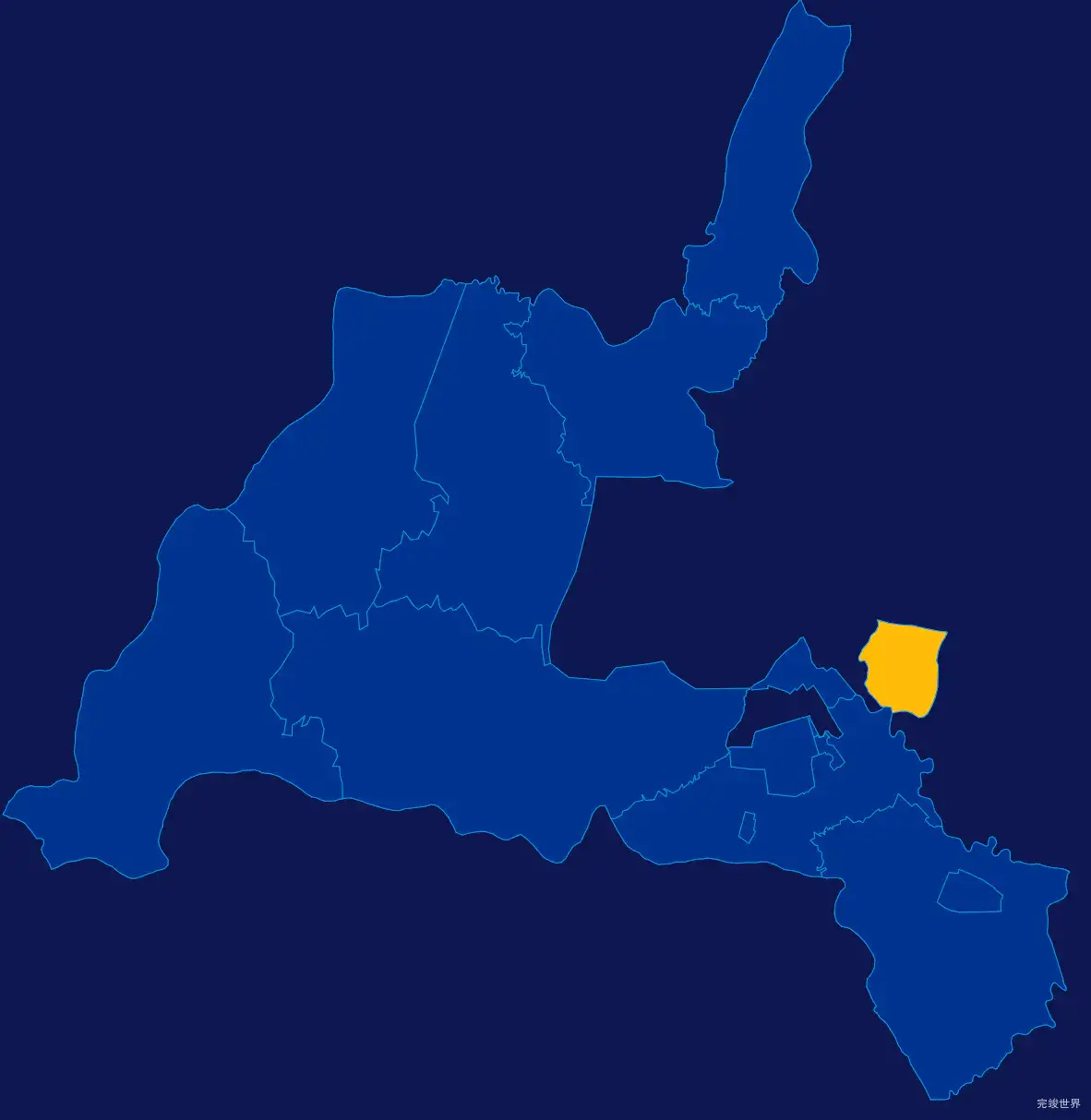 echarts滁州市南谯区geoJson地图指定区域高亮