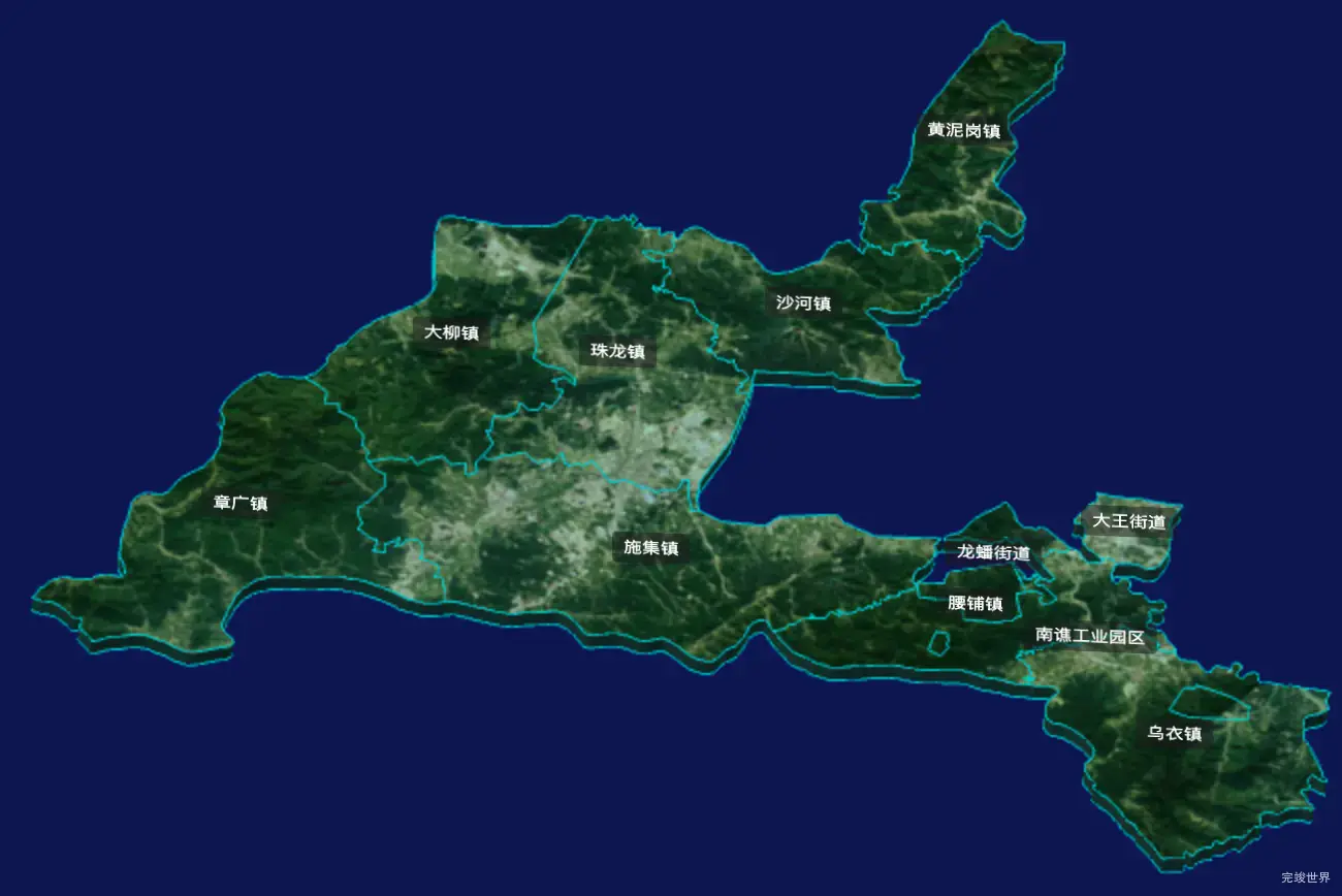 threejs滁州市南谯区geoJson地图3d地图CSS3D标签