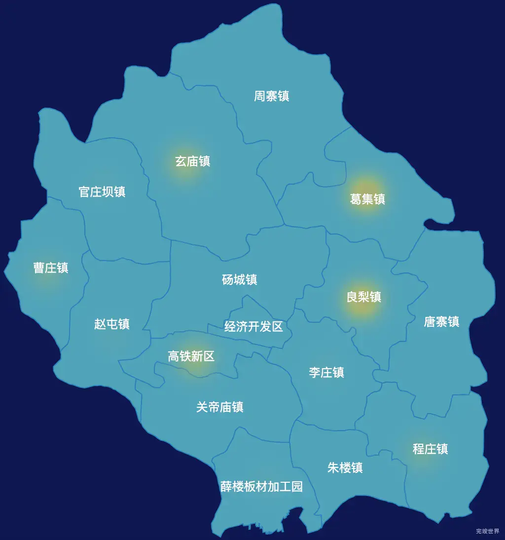 echarts宿州市砀山县geoJson地图热力图