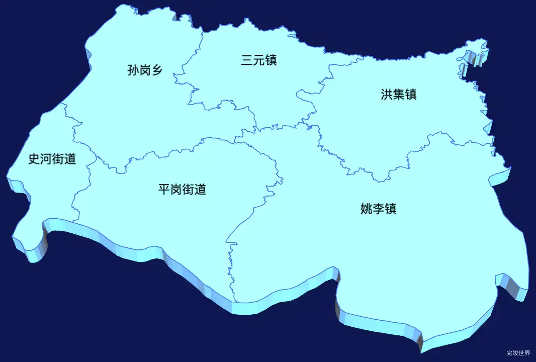 echarts六安市叶集区geoJson地图3d地图