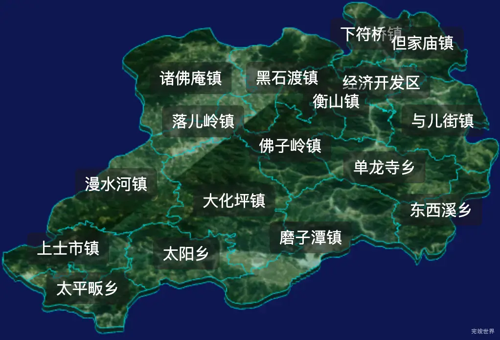 threejs六安市霍山县geoJson地图3d地图css2d标签