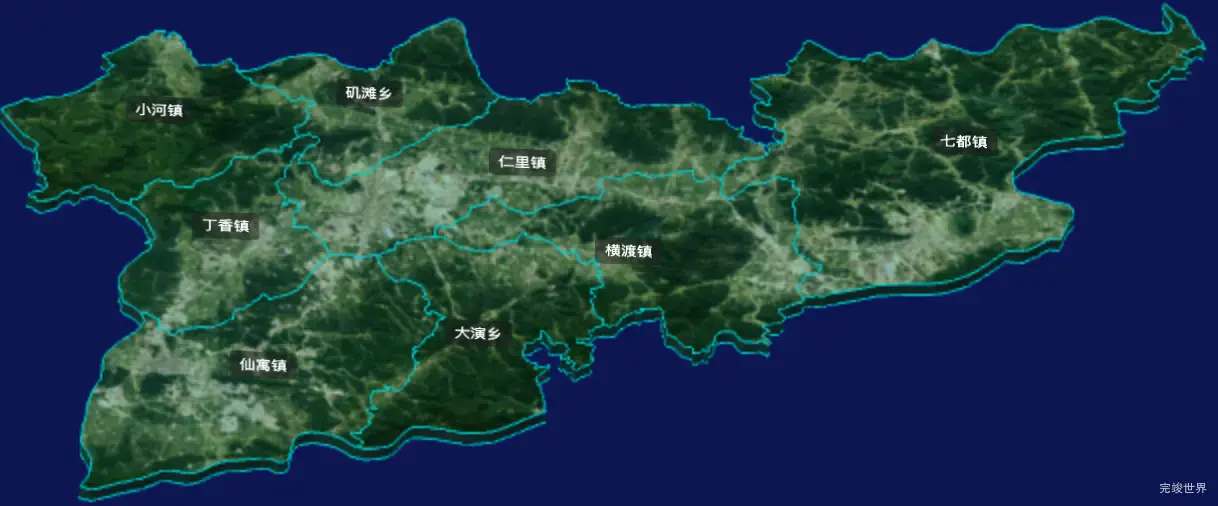 threejs池州市石台县geoJson地图3d地图自定义贴图加CSS3D标签