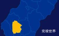 echarts池州市青阳县geoJson地图区域闪烁实例代码