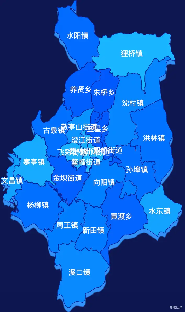 echarts宣城市宣州区geoJson地图 visualMap控制地图颜色