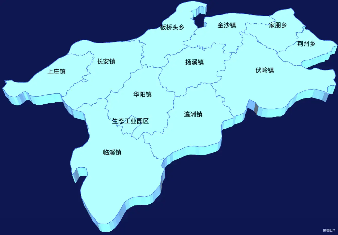 echarts宣城市绩溪县geoJson地图3d地图