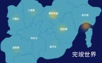 echarts宣城市旌德县geoJson地图热力图实例代码