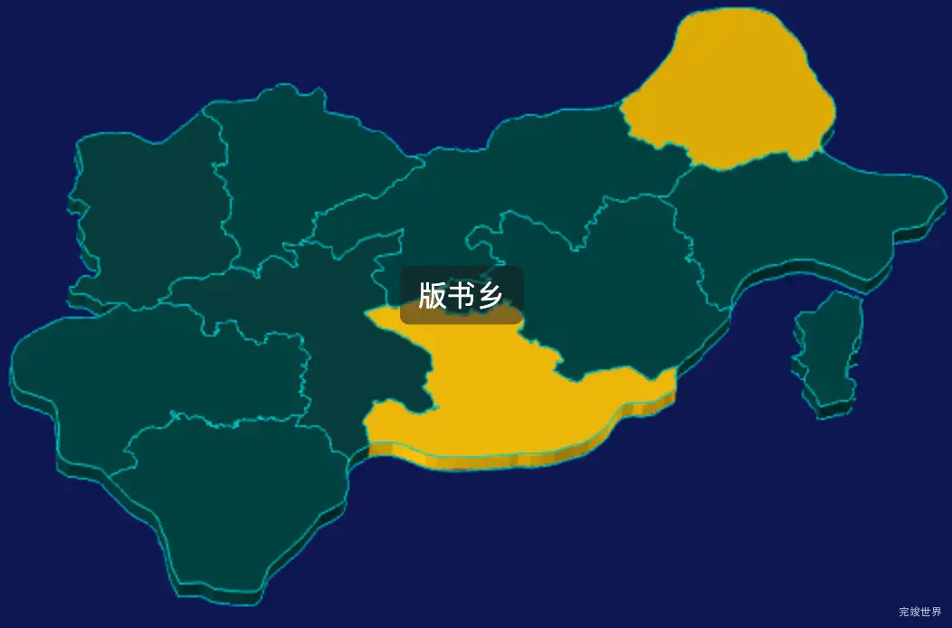 threejs宣城市旌德县geoJson地图3d地图指定区域闪烁