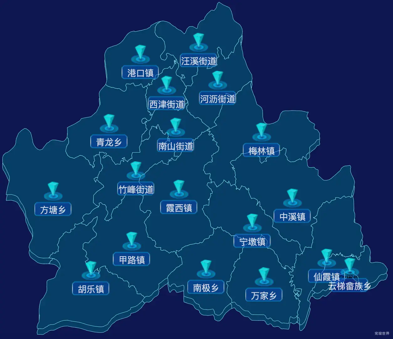 echarts宣城市宁国市geoJson地图点击跳转到指定页面