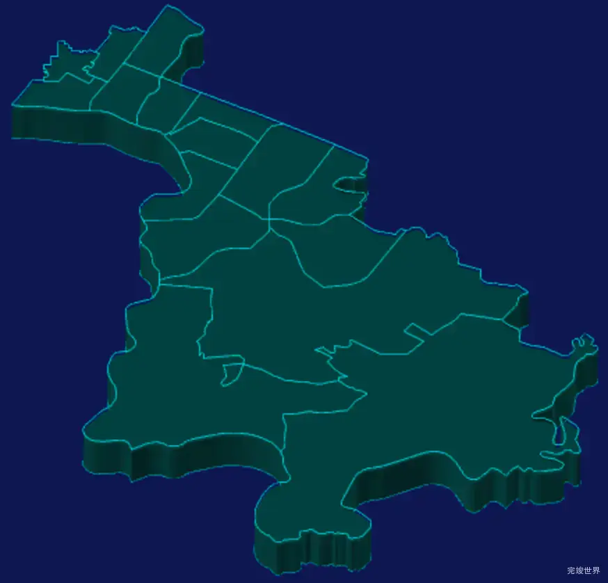 threejs成都市锦江区geoJson地图3d地图