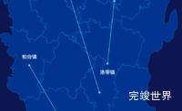 echarts成都市龙泉驿区geoJson地图自定义引导线实例代码