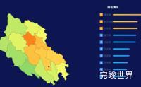 echarts成都市郫都区geoJson地图地图排行榜效果代码演示