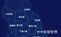 echarts成都市彭州市geoJson地图地图下钻展示实例