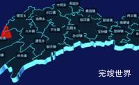 echarts成都市邛崃市geoJson地图3d地图自定义图标代码演示