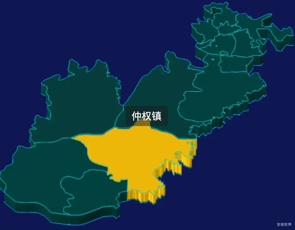 threejs自贡市自流井区geoJson地图3d地图鼠标移入显示标签并高亮