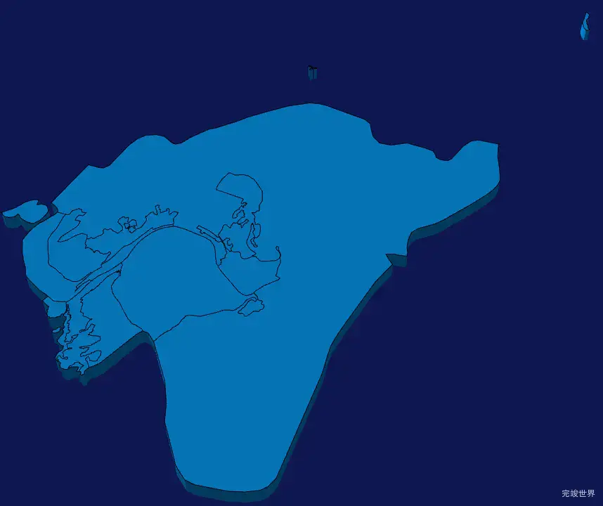 echarts攀枝花市东区geoJson地图3d地图实例旋转动画