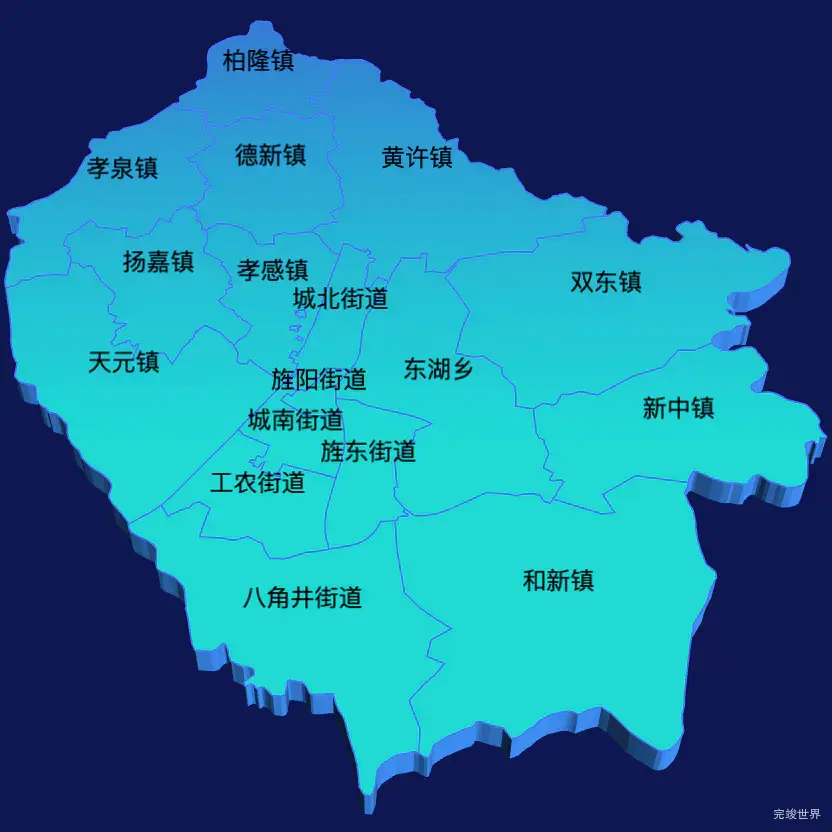 echarts德阳市旌阳区geoJson地图点击跳转到指定页面